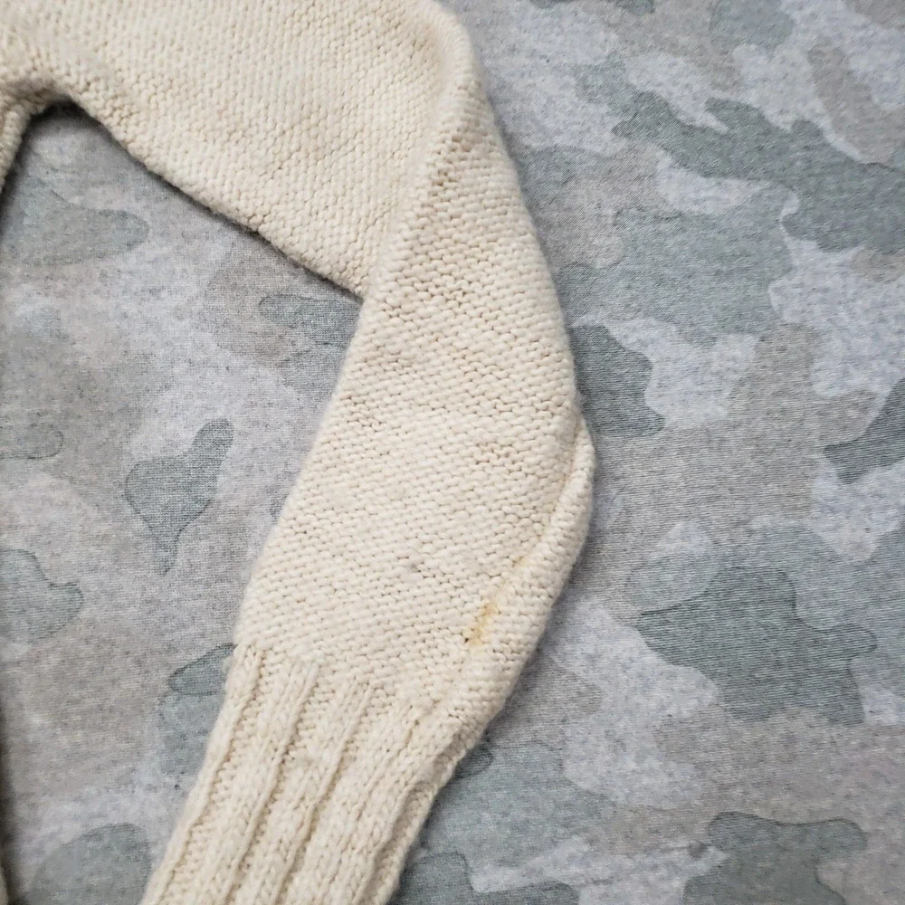 Prana Sweater Womens Small Beige Pullover Cable Knit‎